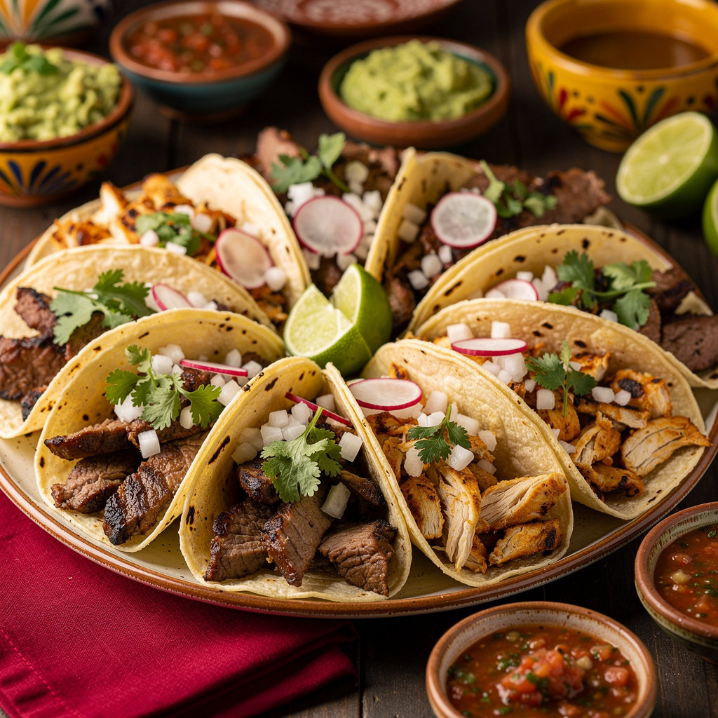 Authentic Mexican dine-in menu dishes