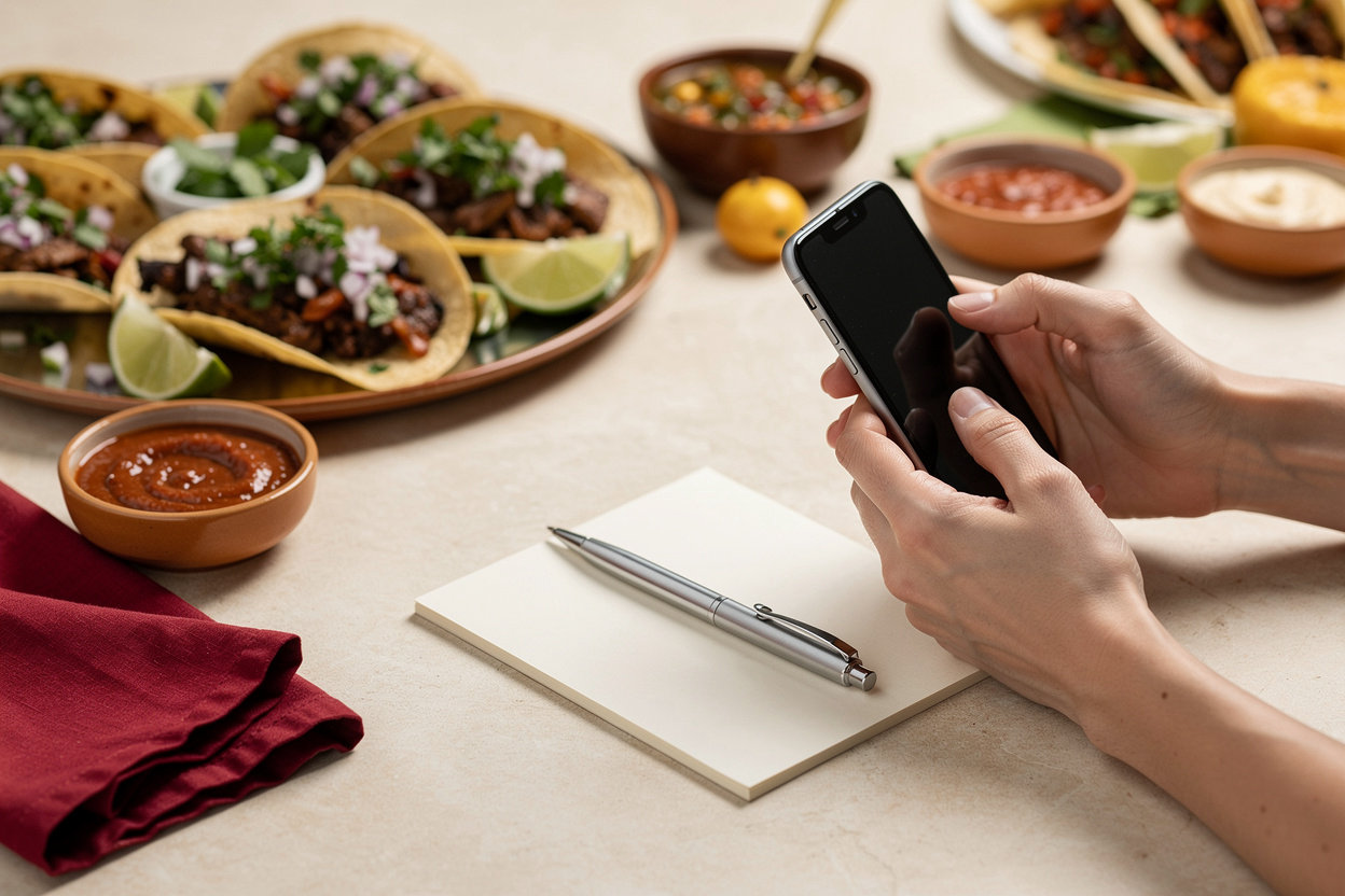 Taco Kitchen Chicago catering event setup with authentic Mexican food and vibrant service
