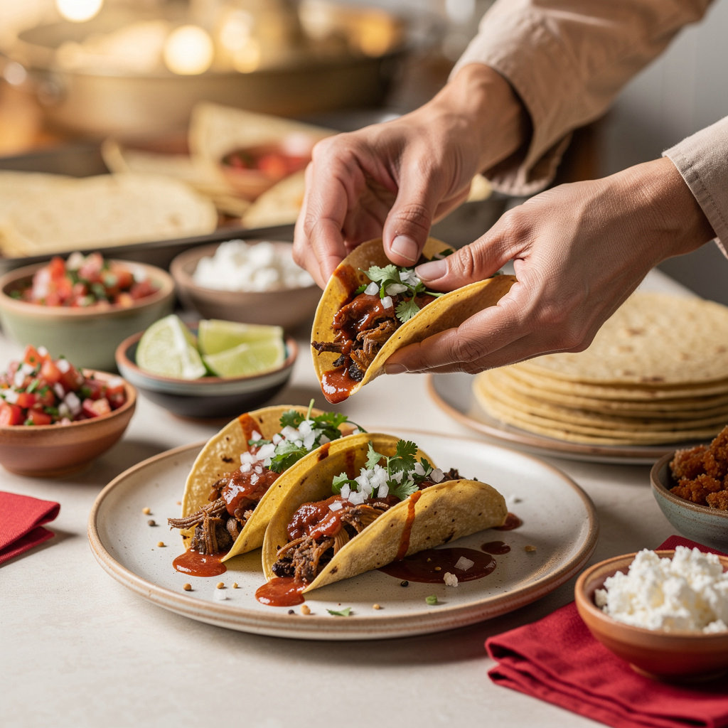 Taco Kitchen authentic Mexican menu with signature Aztec Tacos and family recipe